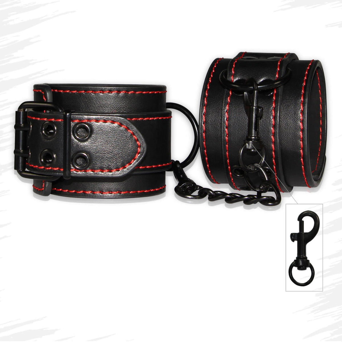 Lovetoy Bondage Fetish Pleasure Ankle Cuffs pouta na kotníky z ekokůže
