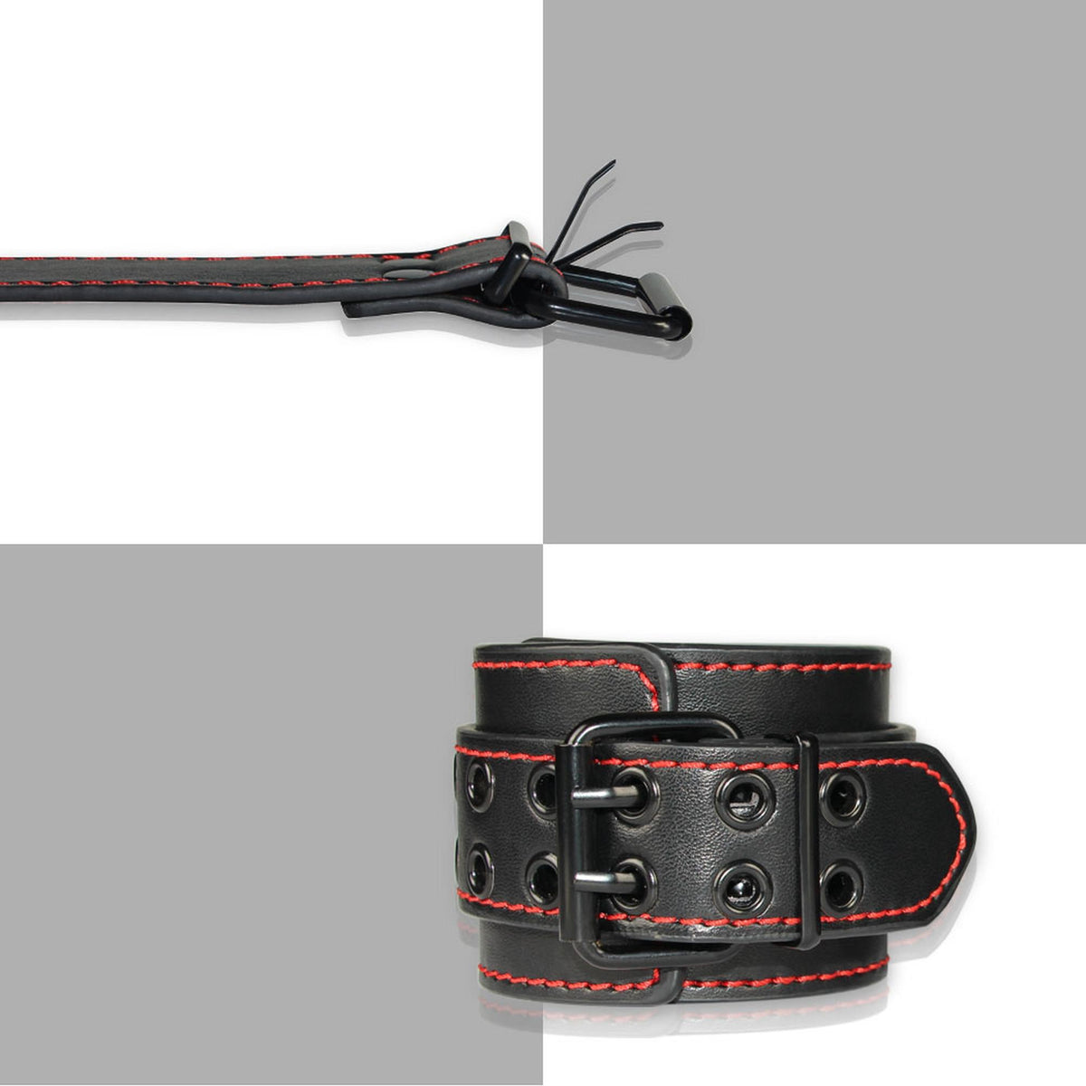 Lovetoy Bondage Fetish Pleasure Ankle Cuffs pouta na kotníky z ekokůže