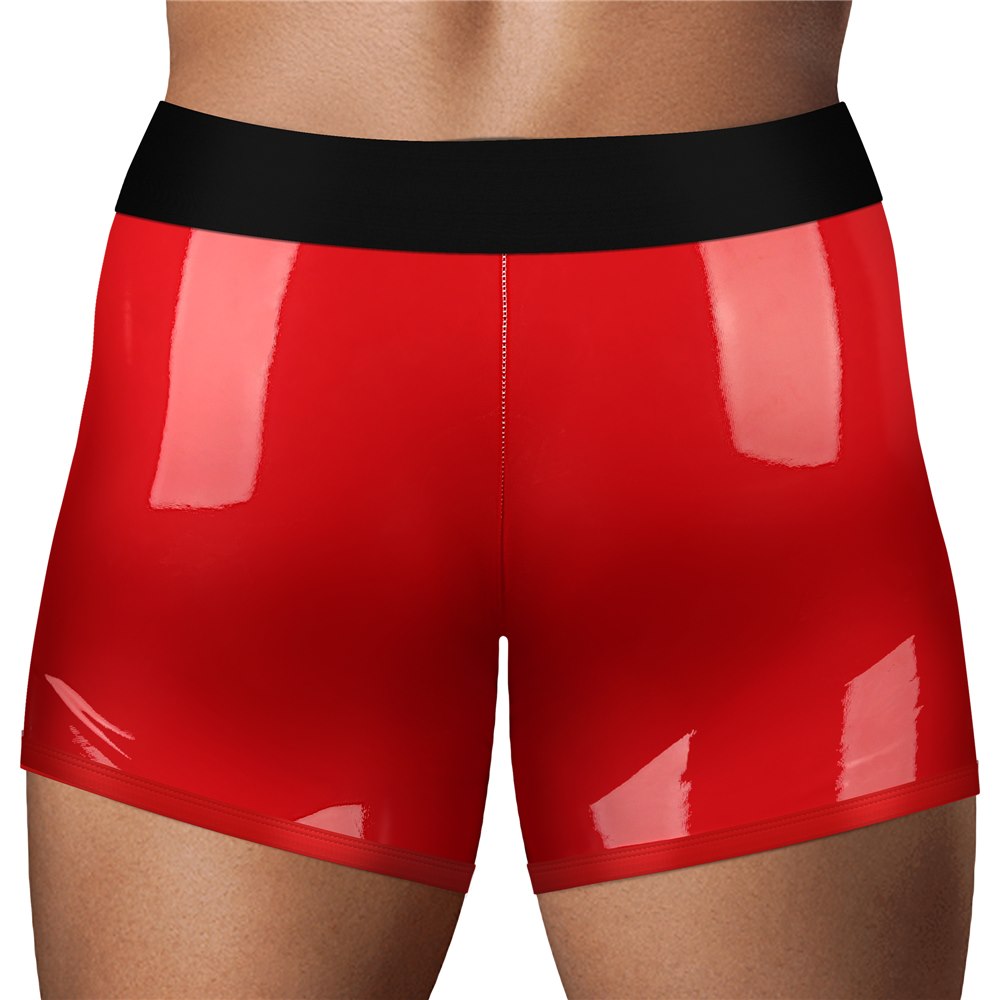 Lovetoy Chic Strap-On Shorts červené strap-on kraťasy, pas 71 až 79 cm