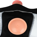 Lovetoy Chic Strap-On Shorts červené strap-on kraťasy, pas 71 až 79 cm