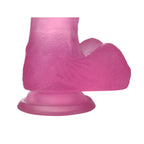 Lovetoy Jelly Studs Crystal Dildo realistické dildo s přísavkou, růžové