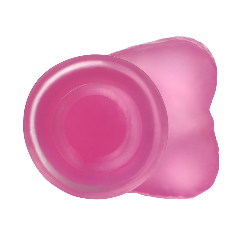 Lovetoy Jelly Studs Crystal Dildo realistické dildo s přísavkou, růžové