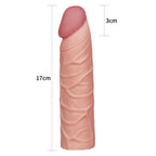 Lovetoy Pleasure X Tender realistický návlek na penis, prodloužení 2,5 cm