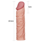 Lovetoy Pleasure X Tender realistický návlek na penis, prodloužení 5 cm