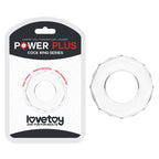 Lovetoy Power Plus Cockring Clear průhledný erekční kroužek