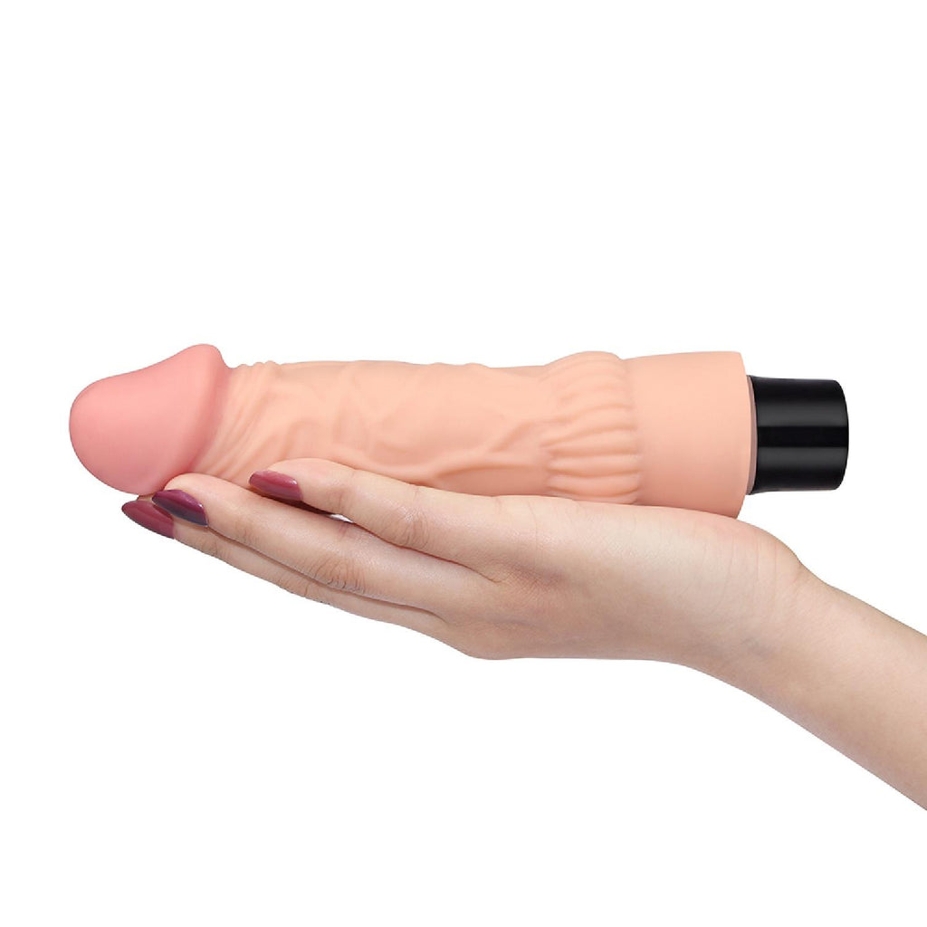 Lovetoy Real Softee realistické vibrační dildo z cyberkůže, 19,3 cm