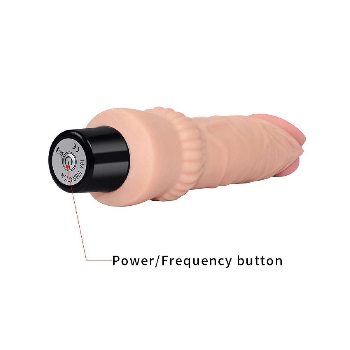 Lovetoy Real Softee realistické vibrační dildo z cyberkůže, 19,3 cm