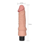 Lovetoy Real Softee realistické vibrační dildo z cyberkůže, 19,3 cm