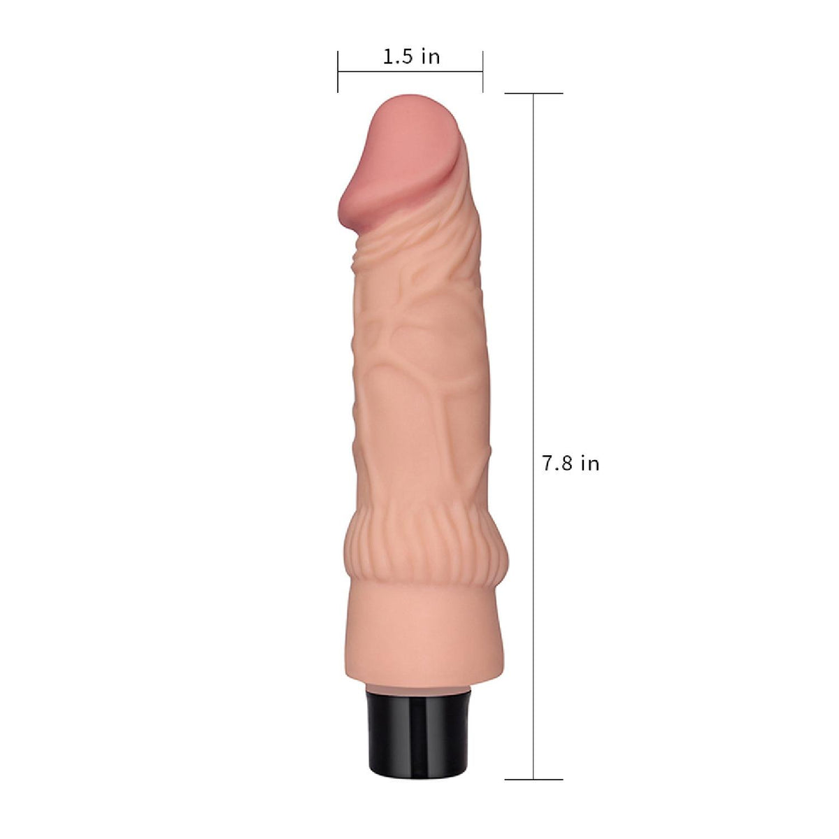Lovetoy Real Softee realistické vibrační dildo z cyberkůže, 19,3 cm