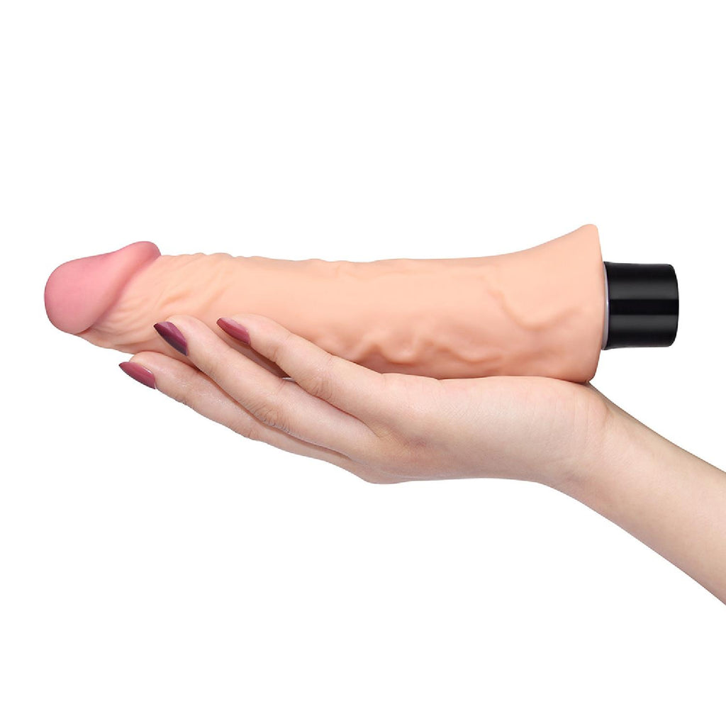 Lovetoy Real Softee realistické vibrační dildo z cyberkůže, 21,8 cm