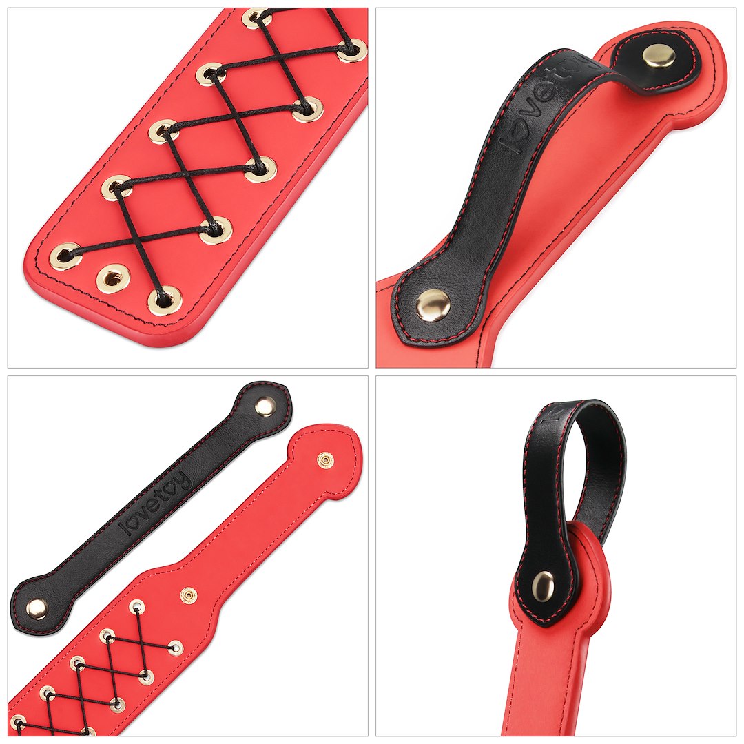 Lovetoy Rebellion Reign Rope Paddle BDSM plácačka, 38 cm