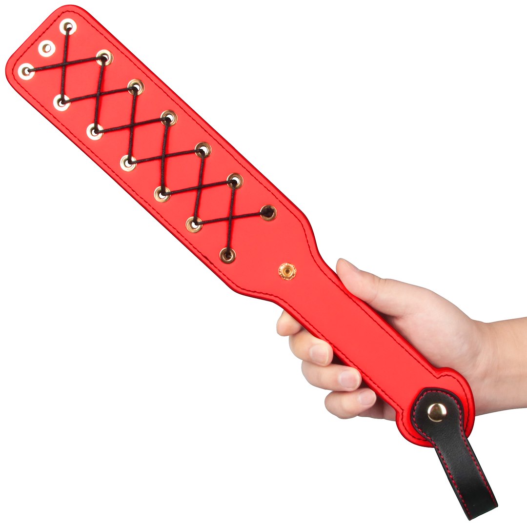 Lovetoy Rebellion Reign Rope Paddle BDSM plácačka, 38 cm