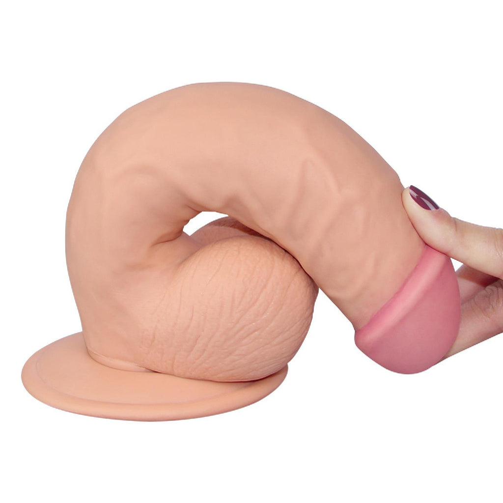 Lovetoy The Ultra Soft Dude realistické dildo s přísavkou, 21,6 cm