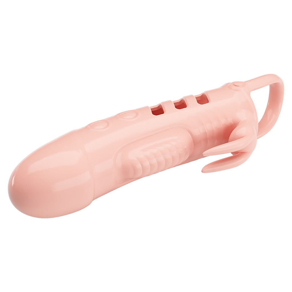 Pretty Love Sloane vibrační návlek na penis s králíčkem